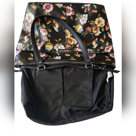 Rosetti Floral And Beautiful Birds Print Black Women's Shoulder Bag - Picture 10 of 17